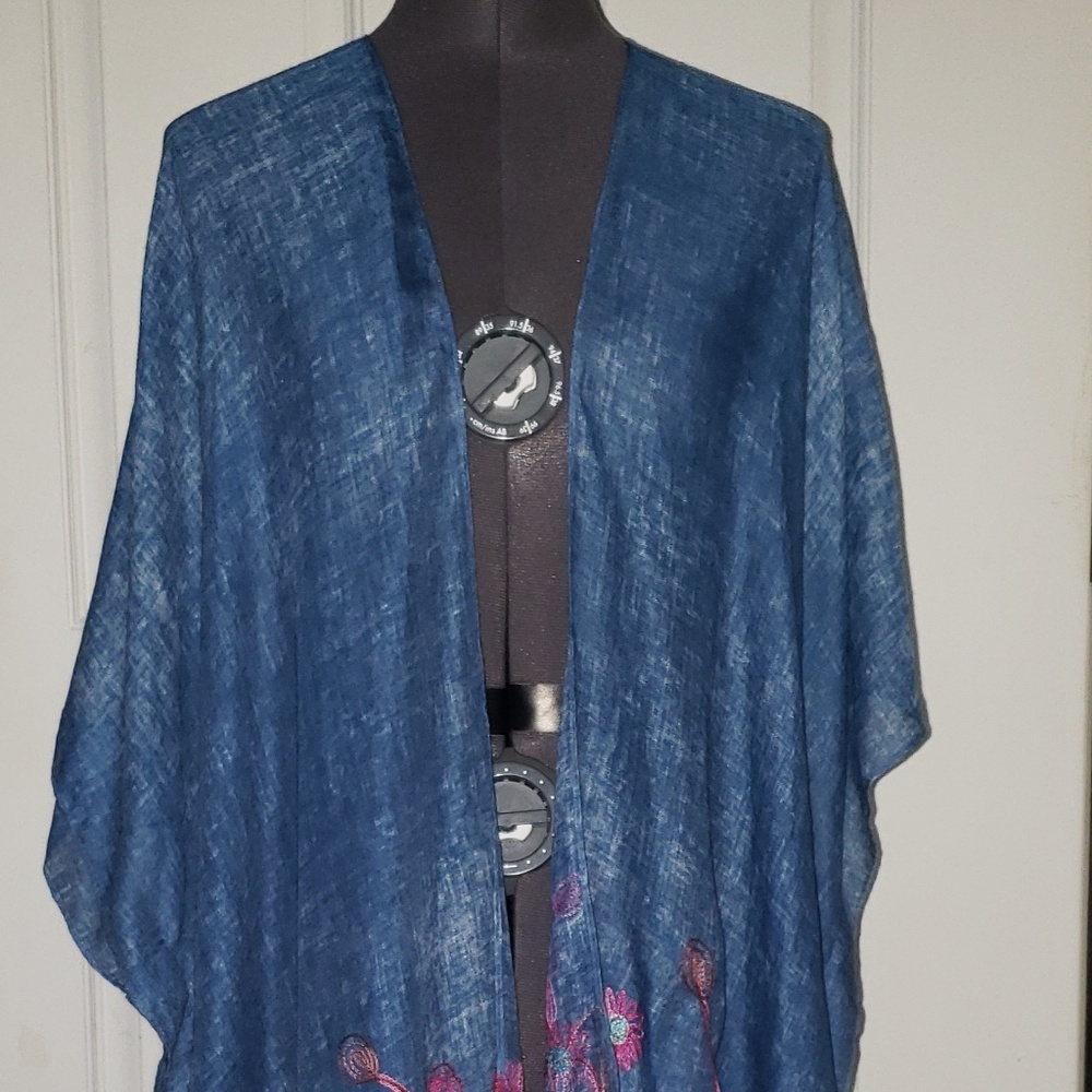 Lulla collection by Bindya floral trim cover up